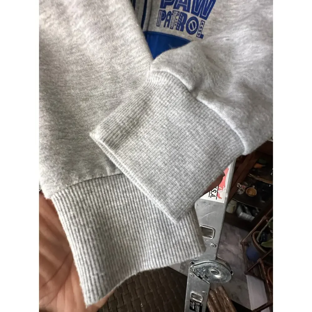 Paw Patrol Zip Up Hoodie Toddler Boys Blue Gray Chase Marshall Rubble Jacket 5/6